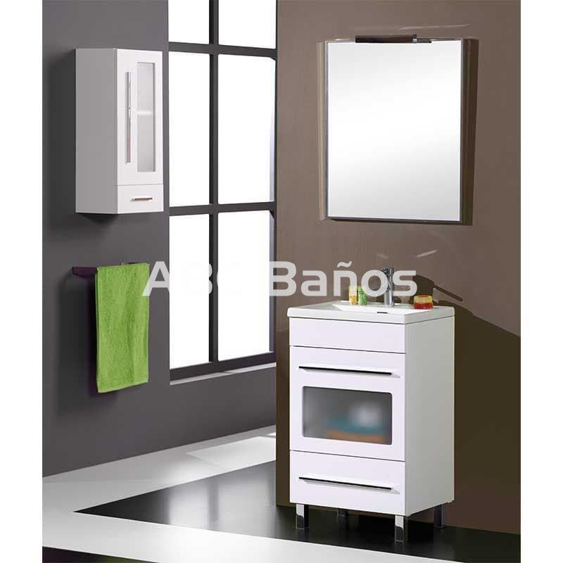 ▷ Mueble de Baño Tecia 80 cm. 3 cajones 1 puerta con Camerino